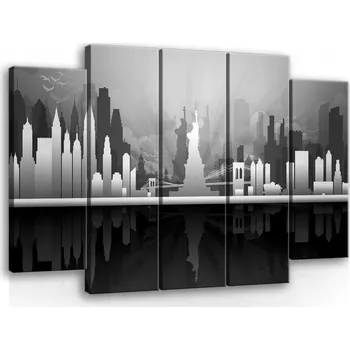 Obraz Obraz Na Plátně Plátno 150x100 Panorama New Yorku