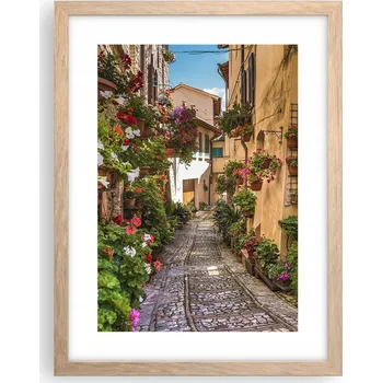 Obraz Obraz plakát v rámu světlý dub do obýváku 30x40 město plakáty na zeď