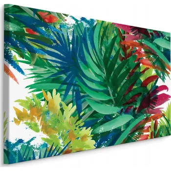 Obraz Obraz do Kanceláře EXOTICKÉ Listy Malba 70x50