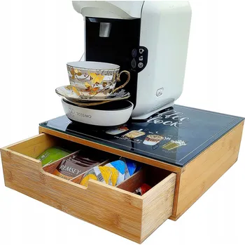 Čajový box Bambusová Krabička na čaj Absolu Chic , hnědá