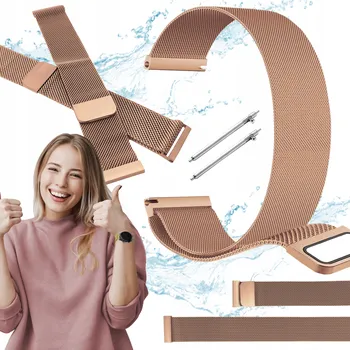 Chytré hodinky Řemínek pro Garmin Venu SQ GPS chytré hodinky růžovozlatý řemínek 20mm