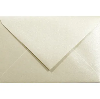Obálka Ozdobné obálky C7 (8x12 cm) Majestic Perleťové Ecru 5 ks