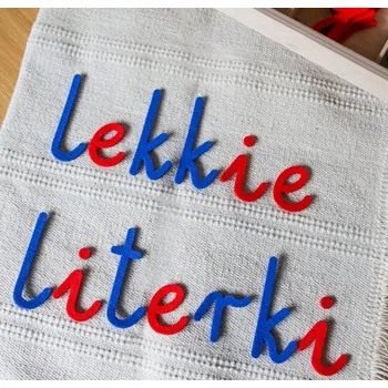 Dřevěná hračka Abeceda, písmena z filcu PLST Montessori