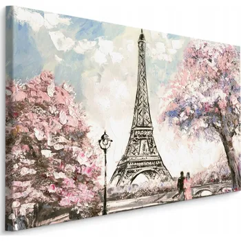 Obraz Obraz na plátně PAŘÍŽ Eiffelova věž Stromy 100x70