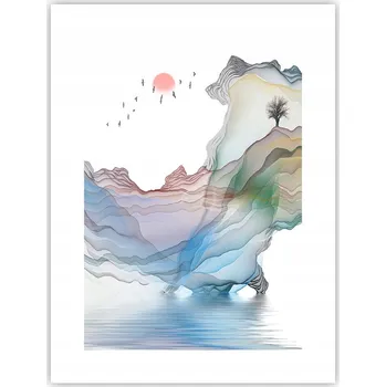 Obraz Obraz plakát do obýváku ložnice 30x40 abstrakce plakáty na zeď bez rámu