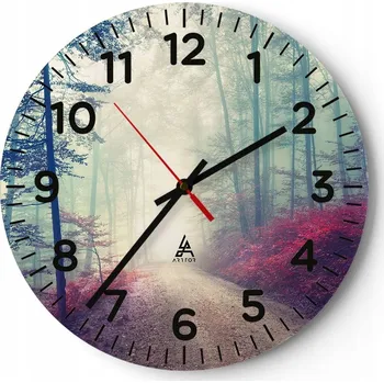 Hodiny Kuchyňské nástěnné hodiny 30x30 Krajina Moderní Skleněné hodiny do obýváku Tiché