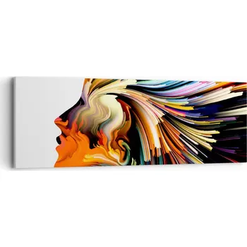 Obraz Obraz na plátně do obývacího pokoje ložnice 90x30 abstrakce foto obrazy na zeď