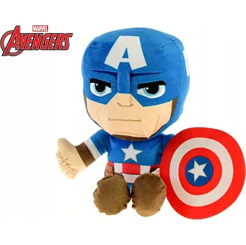 plyšák Micro Trading Avengers - Kapitán Amerika plyšový sedící 30 cm
