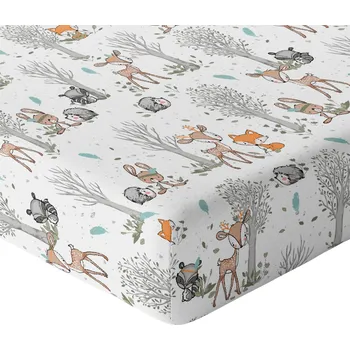 Prostěradlo PROSTĚRADLO DĚTSKOU POSTÝLKU 160x80 S VYPADAJÍCÍM PÁSEM HRUBÁ BAVLNA 100% POLSKÝ VÝROBEK