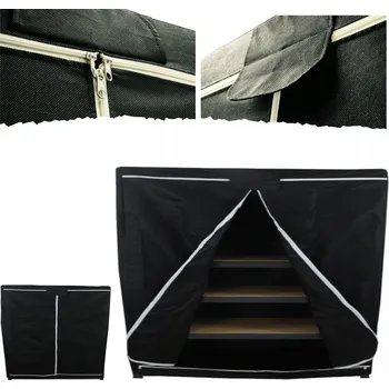 Obraz Ochranný obal / kryt na regál 90x150x30 cm, ČERNÝ, odolný