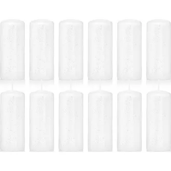 Svíčka Tradiční parafínová svíčka bez vůně Drobo 12 ks