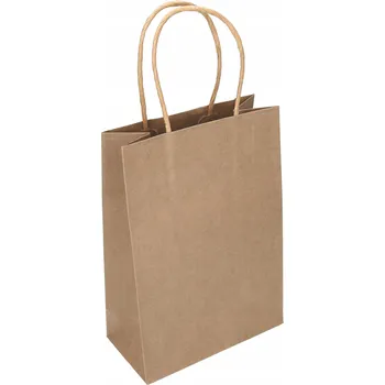 Obraz Vix Papírová taška šedá 23 výška x 16 šířka x 8 hloubka