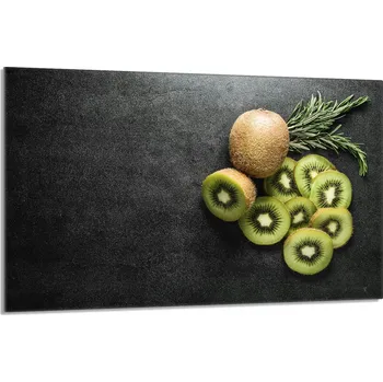 Kuchyňské prkénko Skleněná ochranná deska na sporák 80x52 Kiwi DO KUCHYNĚ