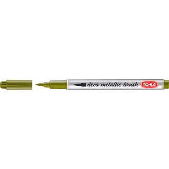Permanentní Popisovač TOMA BRUSH metalický TO-325 zlatý