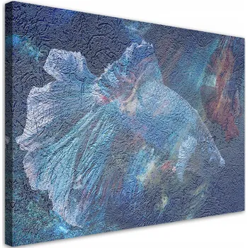 Obraz Obraz na plátně, Modrý květ abstrakce 60x40