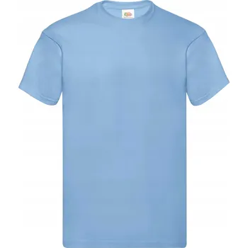 Pánské tričko Pánské Tričko Original Fruit of the Loom světle modré, velikost 3XL