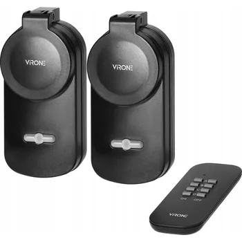 Elektrická zásuvka Elektrická Zásuvka dálkově ovládaná Virone černá