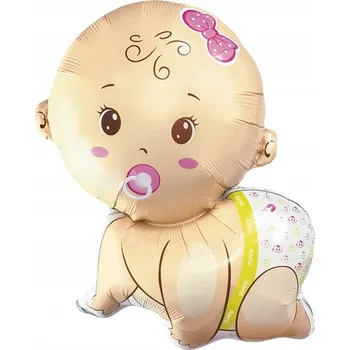 Balónek SUPER Fóliový balónek miminko holčička 460173 77 cm x 65 cm