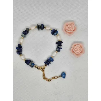 Náramek Náramek Lapis lazuri a perly