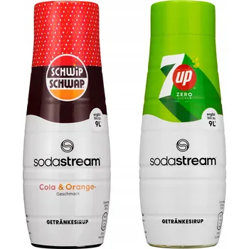 Příprava sody SIRUP SODASTREAM SCHWIP SCHWAP COLA POMERANČ 7UP