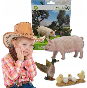 Figurka Collecta Sada zvířat z farmy, hospodářská zvířata 3+