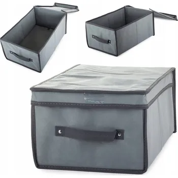 Úložný box PROSTORNÝ ÚLOŽNÝ BOX VELKÝ ORGANIZÉR NA POVLEČENÍ 45x30x20