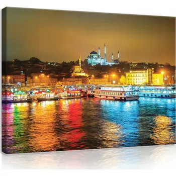 Obraz Obraz do obýváku Město u jezera Velký 100x70