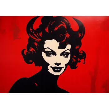 Plakát Plakát Červená Ďáblice bez rámu 42 x 29,7 cm