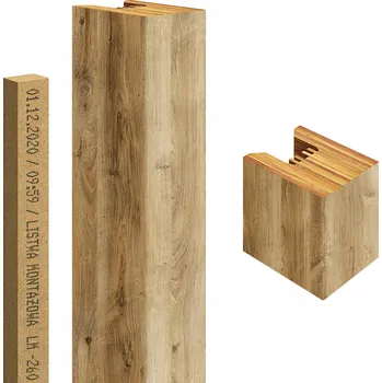 Obraz Dekorativní lamela Golddoor MDF dub přírodní Lancelot 2,9 cm x 275 cm