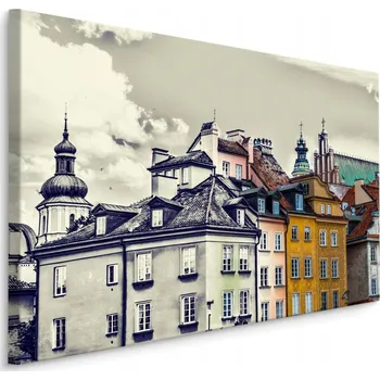 Obraz Obraz Varšava - 3D vintage budovy do obývacího pokoje 30x20