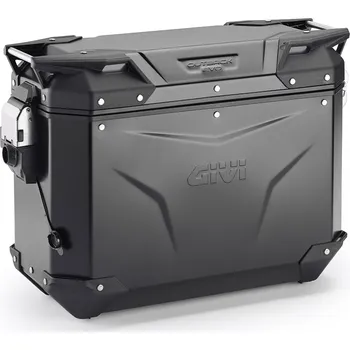 Zavazadlo na motocykl Givi obkev37bl černý levý kufr trekker outback hliníkový (monokey boční), objem 37 ltr.