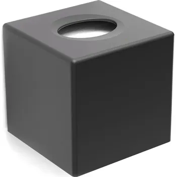 Zásobník na papírové ručníky Krabice s víkem na kapesníky černá