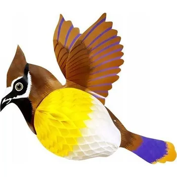 Party dekorace Papírová dekorace Ptáček, Honeycomb