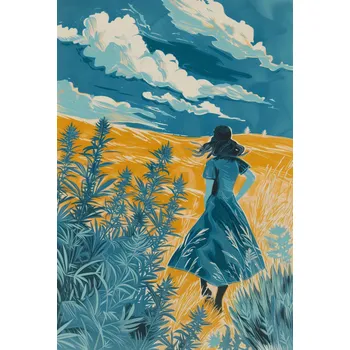 Plakát Plakát Cesta přes pole bez rámu 61 x 90,5 cm