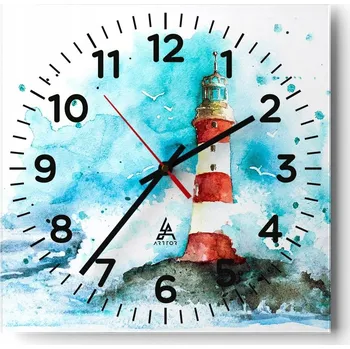 Hodiny Nástěnné hodiny do obýváku 40x40 Lucerna Bezhlučné hodiny na skle Tiché