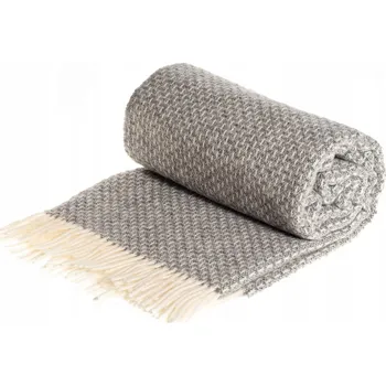 Prostěradlo Deka Rena Home vlněná 140 cm x 200 cm šedá