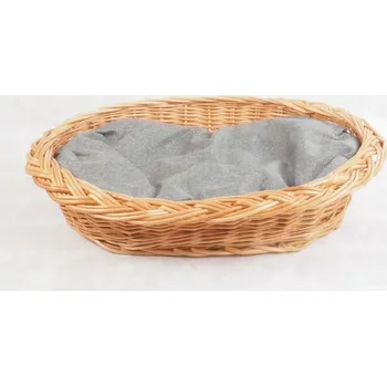 Pelíšek pro psa Proutěný koš pro zvířata, béžový