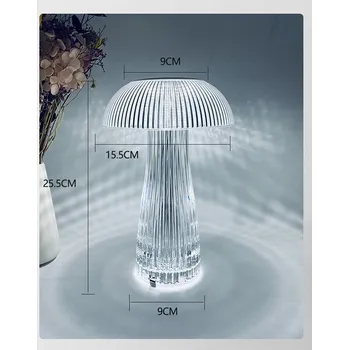 Lampička Stolní lampička ve tvaru medúzy LED Glamour