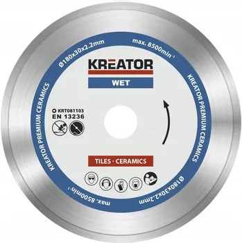 Řezný kotouč Diamantový kotouč KREATOR KRT081103 180x30 mm