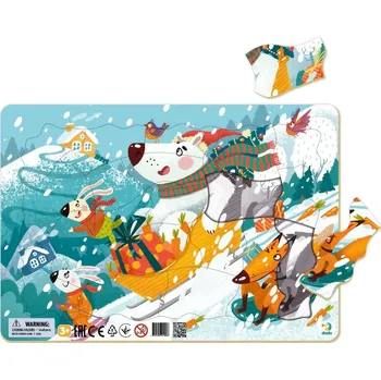 Puzzle Puzzle Dodo 21 dílků Novoroční Dobrodružství