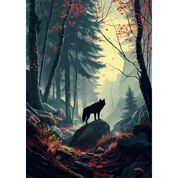 Plakát Plakát Lesní Ozvěny bez rámu 29,7 x 42 cm