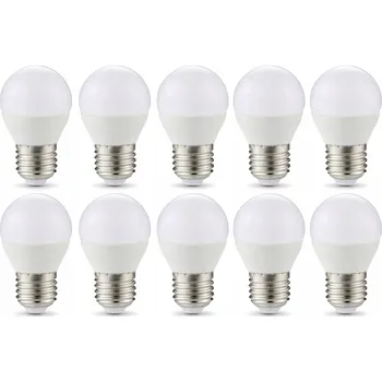 Žárovka 10x LED žárovka E27 4,5W = 35W - 420lm Studená bílá