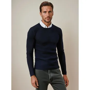 Pánský svetr Pánský svetr DSTREET TMAVĚ MODRÁ XL