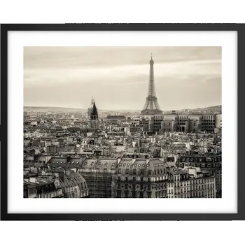 Obraz Foto obraz plakát na zeď v černém rámu 50x40 město plakáty do obýváku