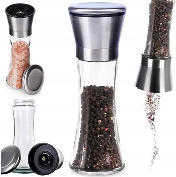 Kuchyňský mlýnek Ruční mlýnek Excellent Houseware sklo bezbarvý, šedý