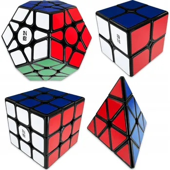 Obraz SADA KOSTEK 2X2 + 3X3 + Pyramida + Megaminx QiYi ORIGINÁLNÍ PROFESIONÁLNÍ