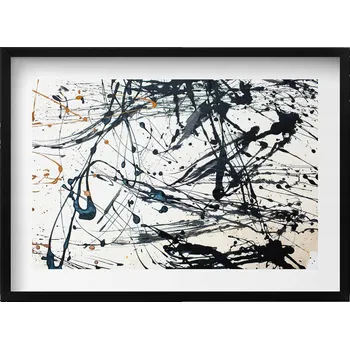 Obraz Závěsný obraz rámeček černé barvy Abstraktní kreativní umění 70x50 cm