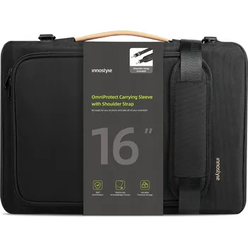Pouzdro na mobilní telefon Taška na notebook Innostyle OmniProtect černá voděodolná do 16"