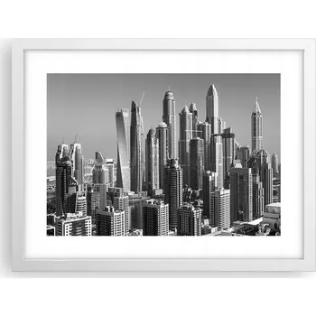 Obraz Obraz plakát v bílém rámu do obýváku 40x30 architektura foto na zeď