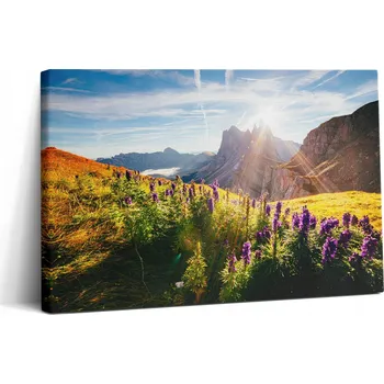 Obraz Fotoobraz na plátně Nástěnná Dekorace do obývacího pokoje Dolomity Hory